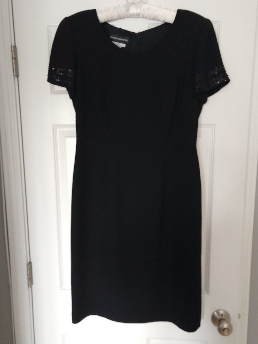 Donna Morgan Short Sleeved Button Back Cocktail Dress